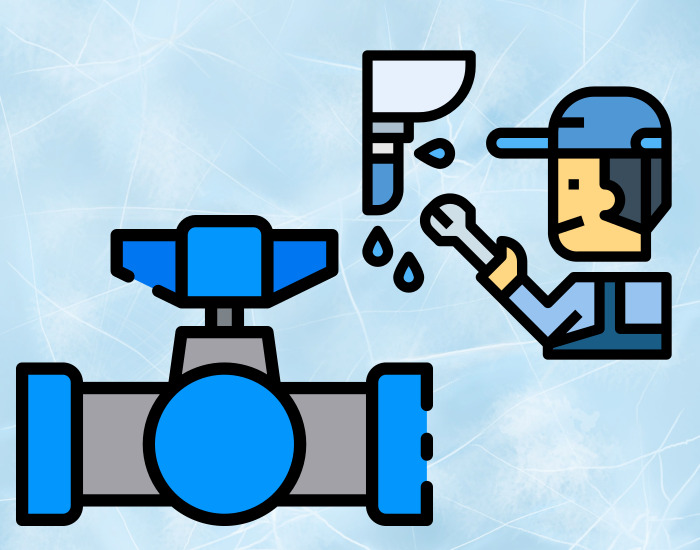 배관을 수리하는 기사님