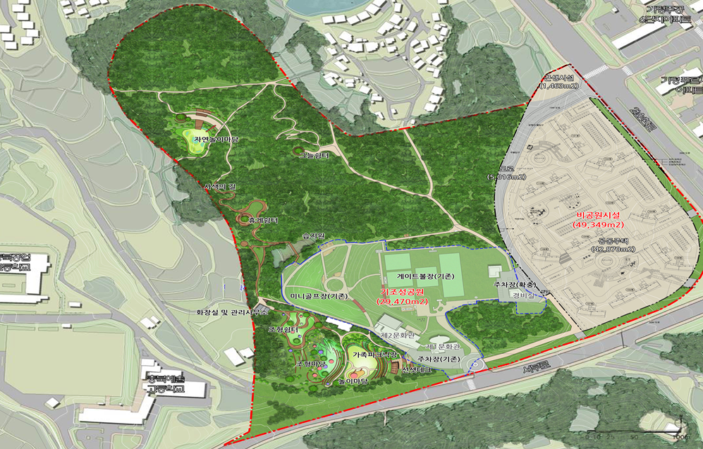 청주시홍골공원개발도