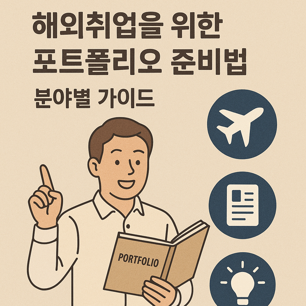 해외취업을 위한 포트폴리오 준비법, 분야별 가이드 관련 이미지 사진