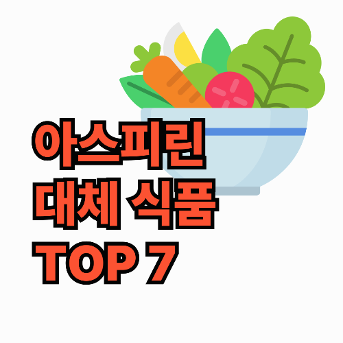 아스피린 대체 식품 TOP 7