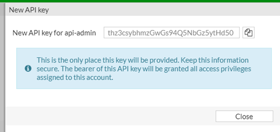Create a REST API Admin