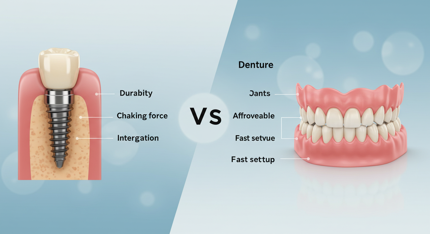 "임플란트 vs 틀니"에 대한 이미지입니다.