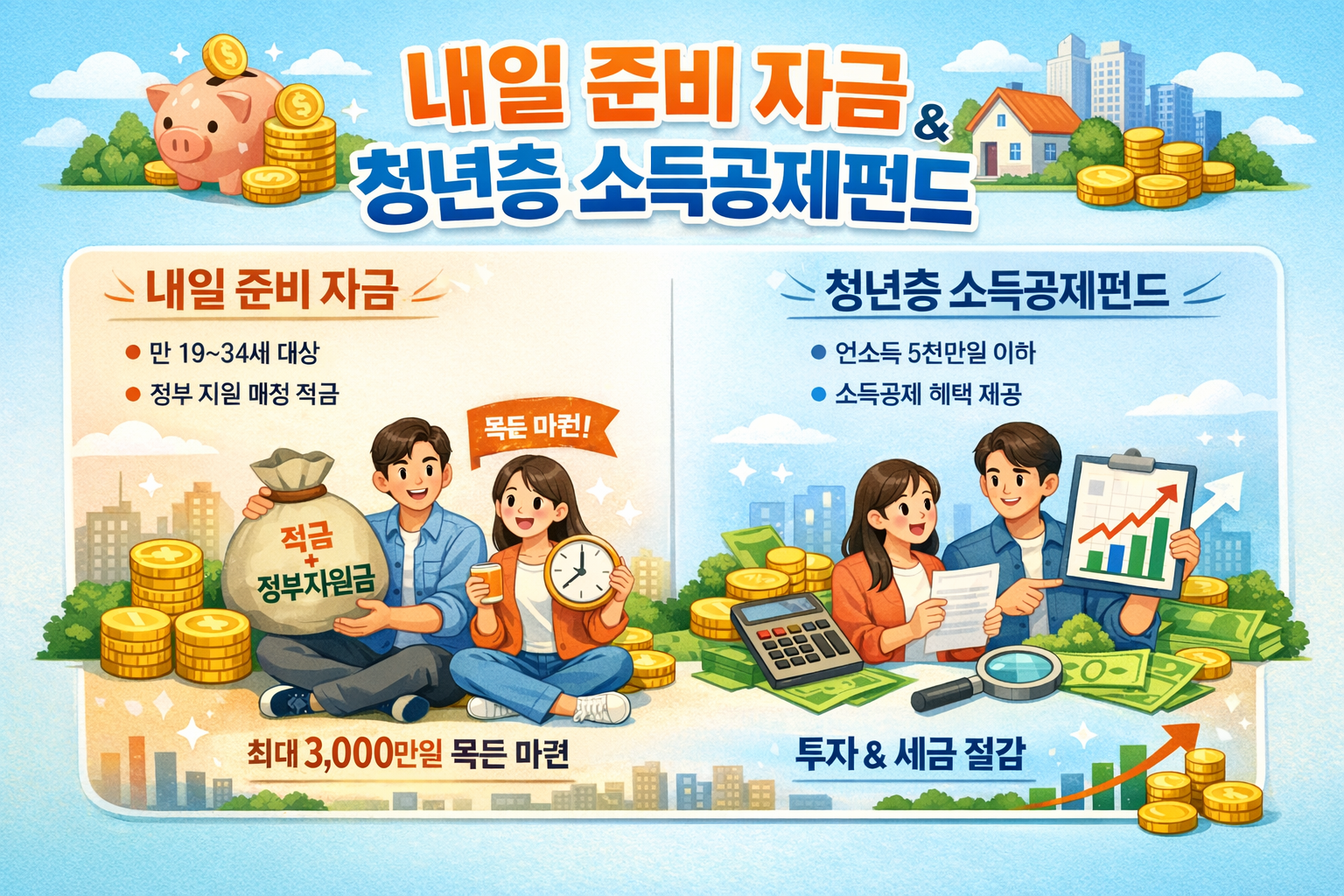 장병 내알 준비 적근과 청년형 소득공재 장기펀드