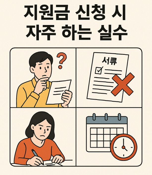 정부 지원금 신청 실패 이유? 가장 흔한 7가지 실수