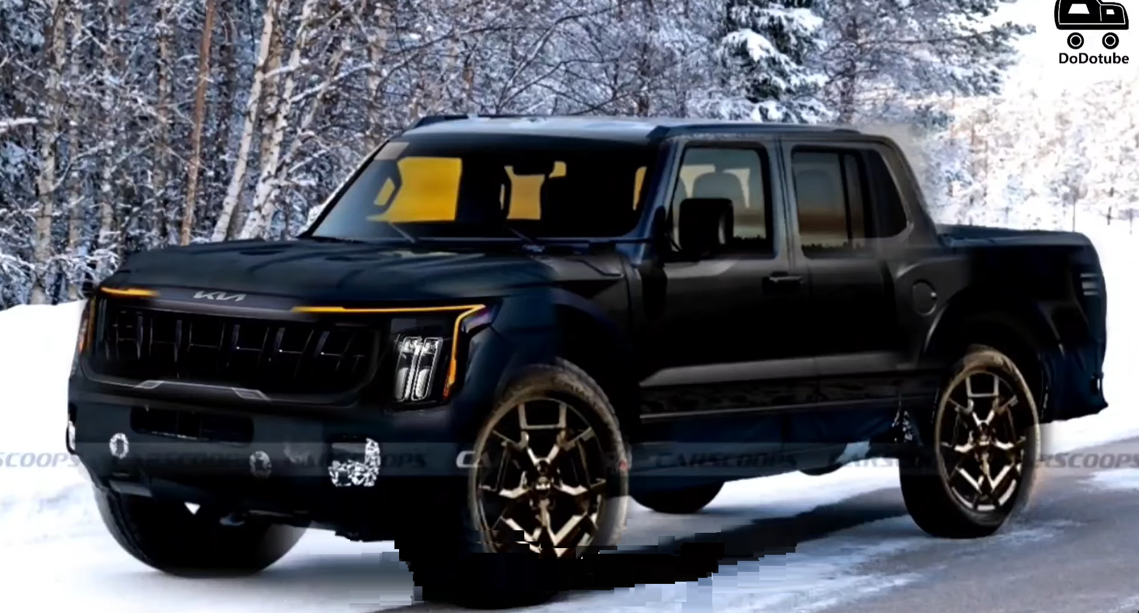 기아가 내년 선보일 첫 프레임바디 픽업트럭 ‘타스만(TASMAN)’이 주목받고 있다.