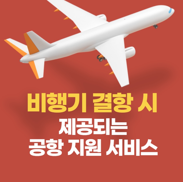 비행기 결항 시 제공되는 공항 지원 서비스