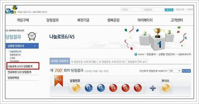 로또당첨번호조회