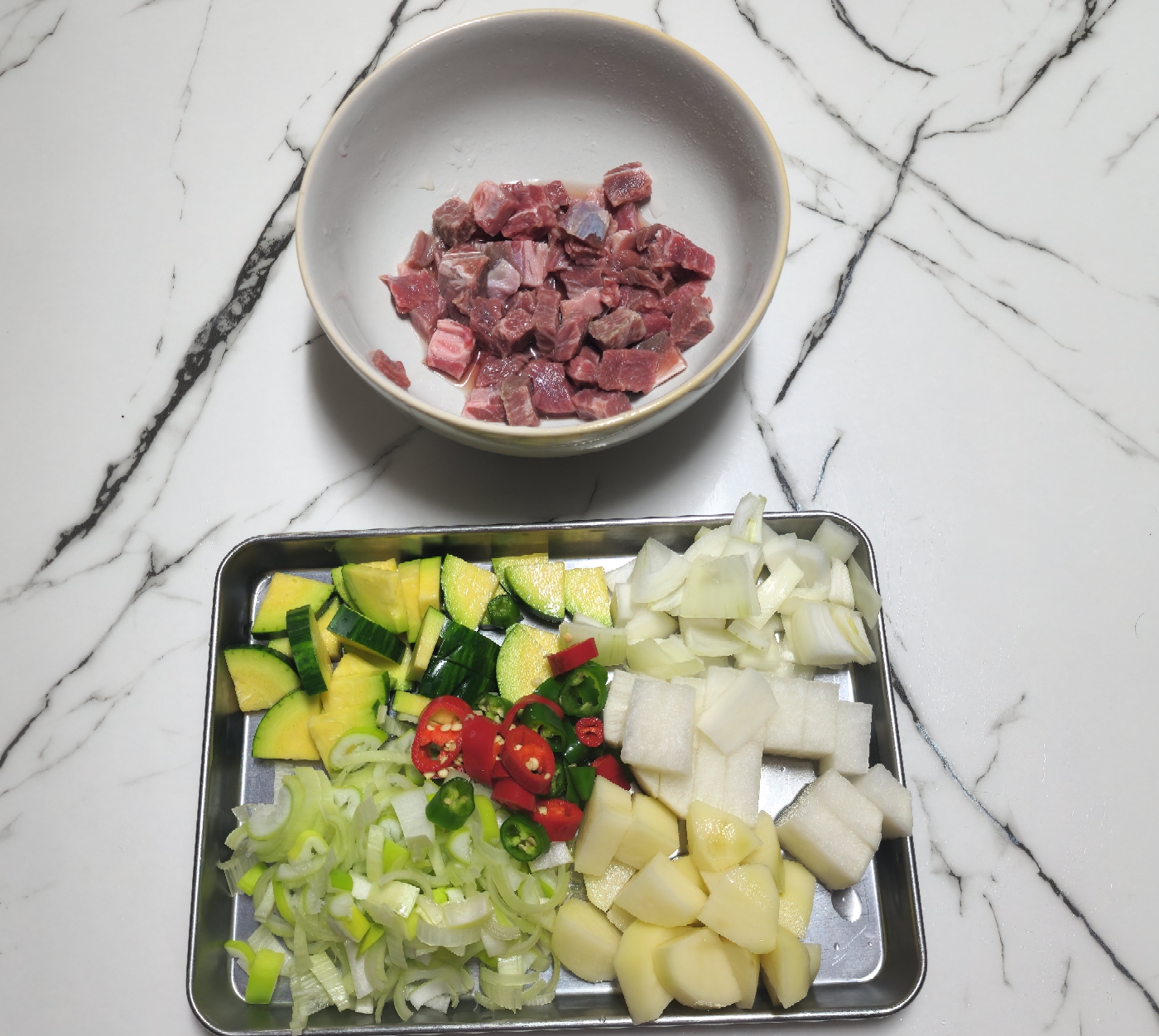 소고기-된장찌개-재료준비
