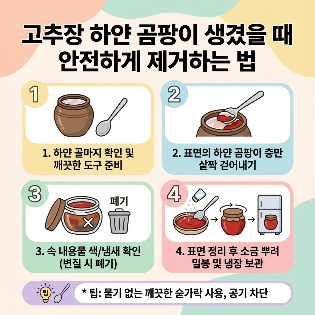 고추장 하얀 곰팡이 생겼을 때 안전하게 제거하는 법