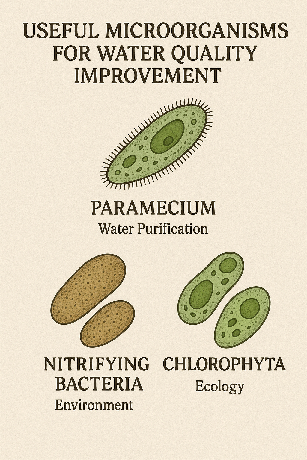 수질 개선에 좋은 미생물 관련 사진