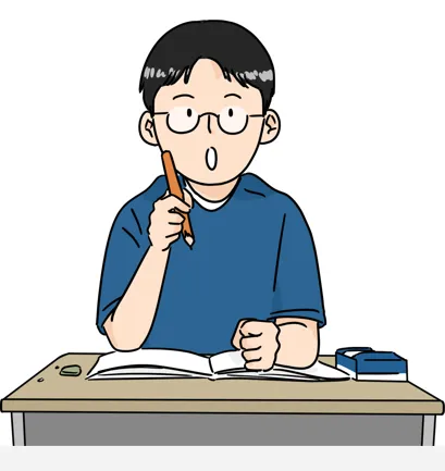 영어 공부하고 있는 학생