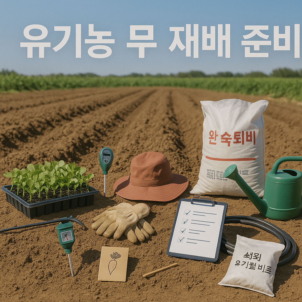 유기농 무 재배준비