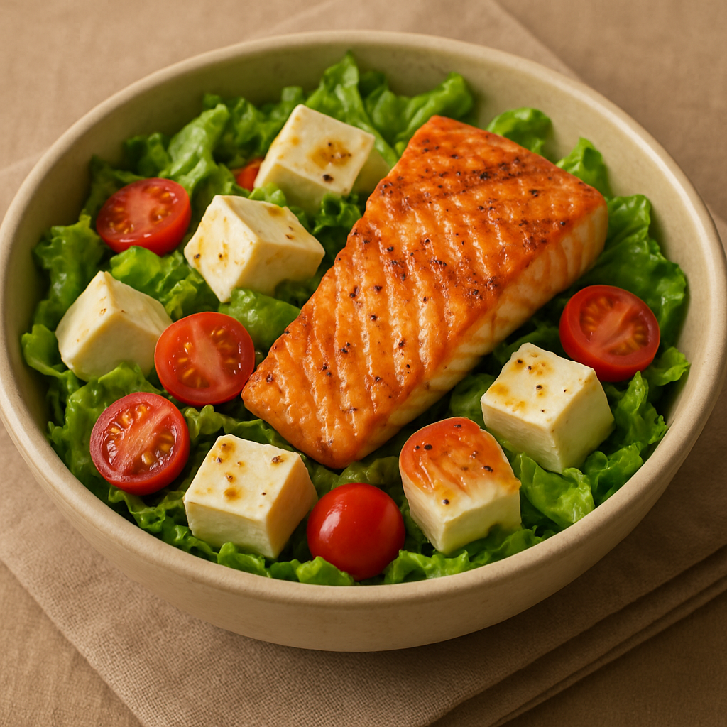 연어 두부 샐러드