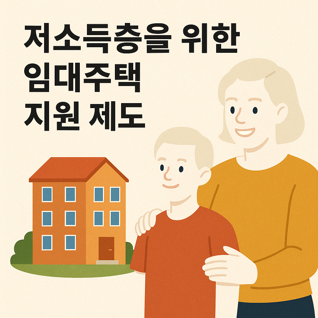 저소득층 임대주택 지원 제도 포스터 이미지
