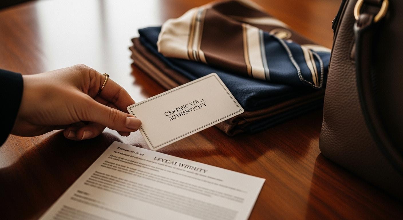 명품 중고거래 보증서