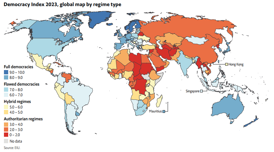 민주주의 지수2023