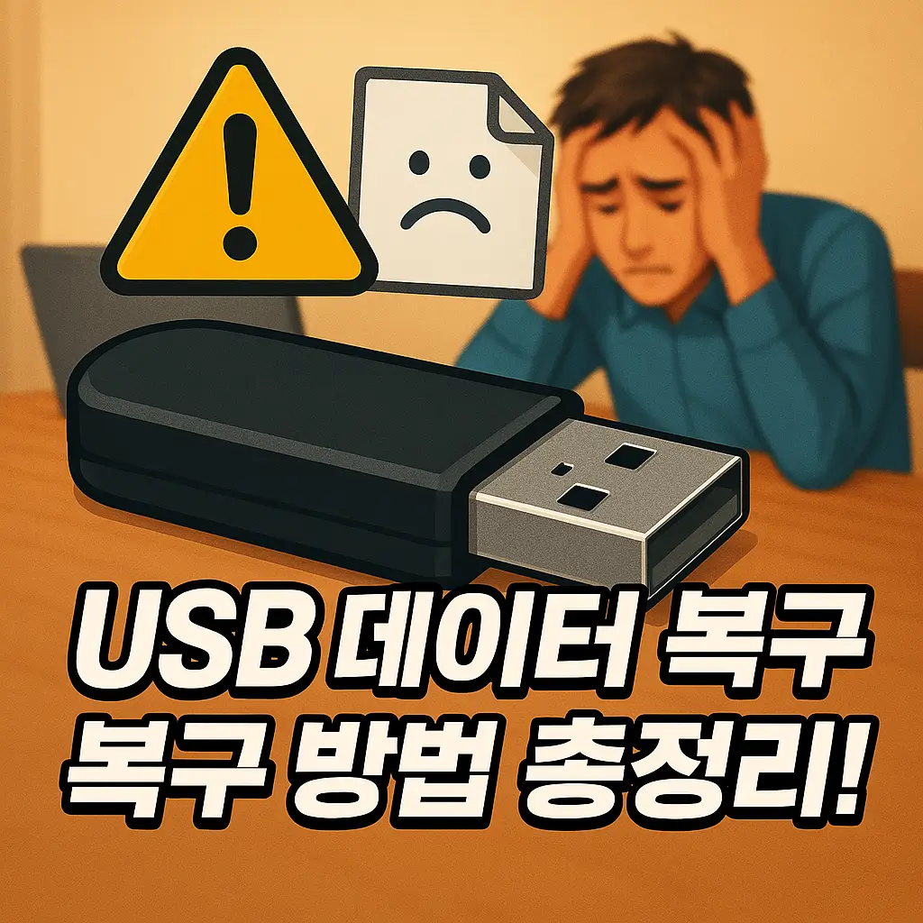 USB 데이터 복구, 복구 방법 총정리