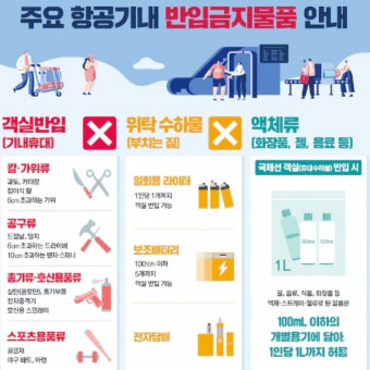 비행기 탑승시 금지물품 총정리 (2)