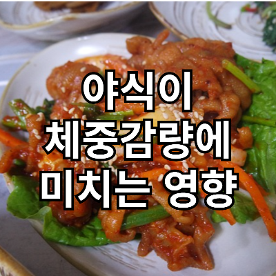 야식이 체중 감량에 미치는 영향