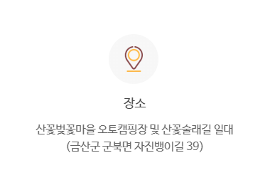 금산 보곡산골 산벚꽃 축제