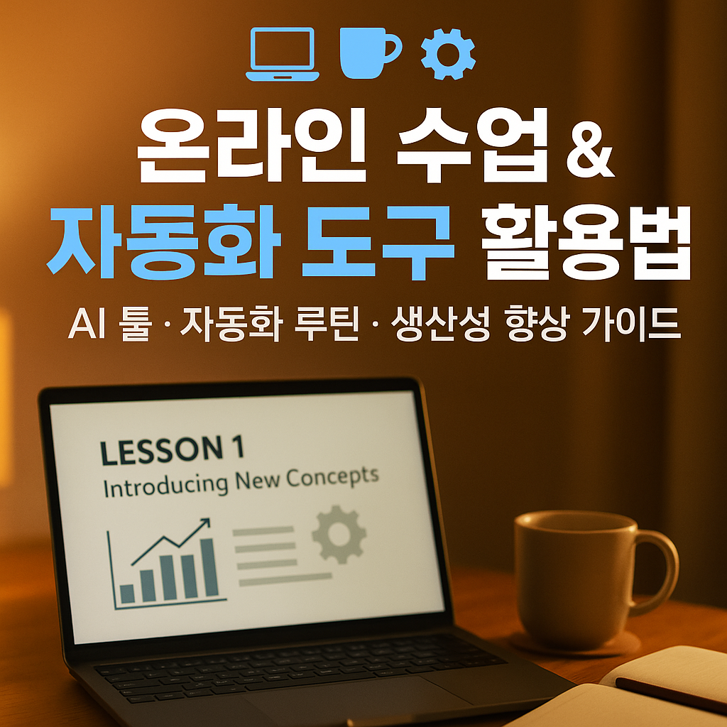 하루 2시간 아끼는 온라인 수업 자동화 루틴 공개