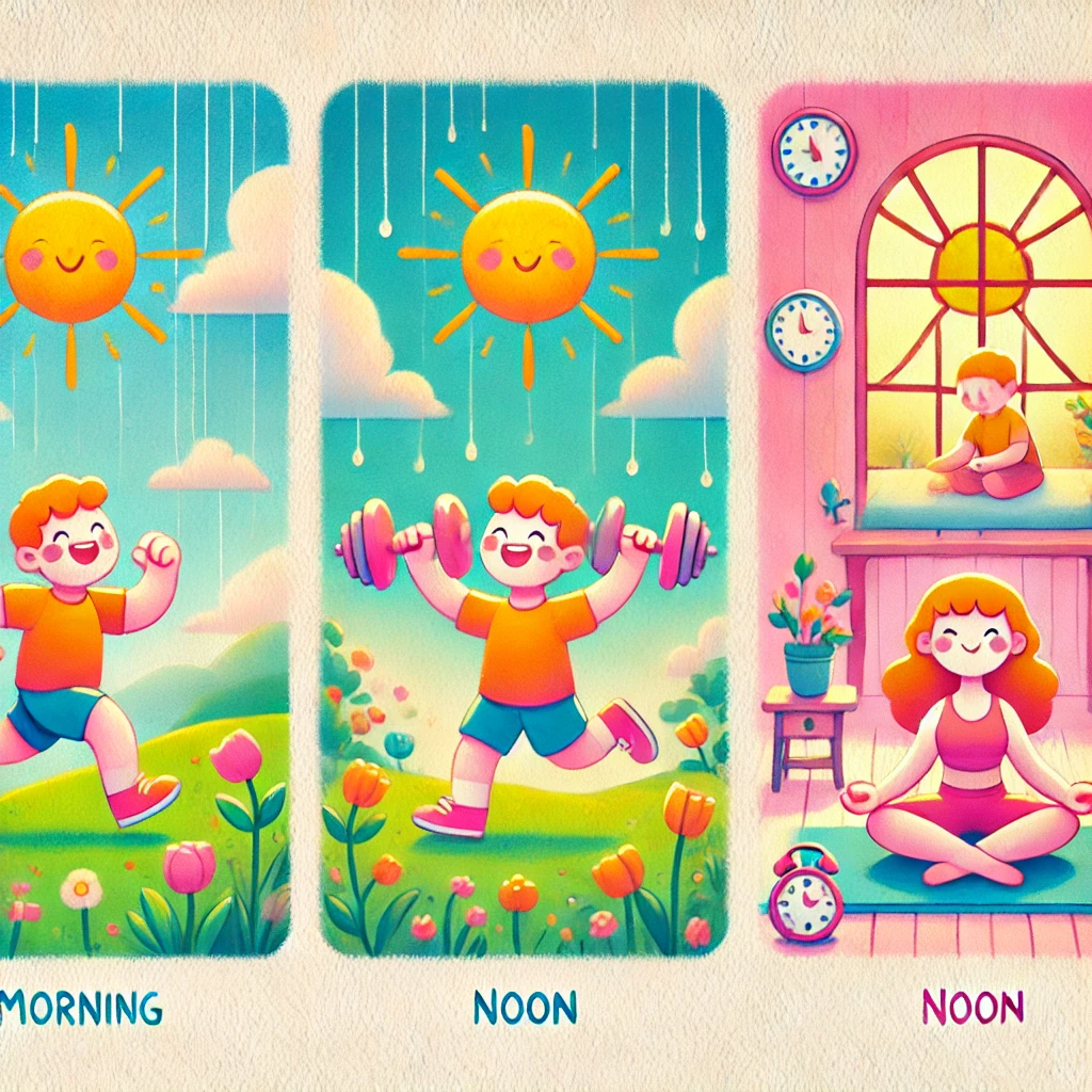 살이 잘 빠지는 시간대별 운동 방법