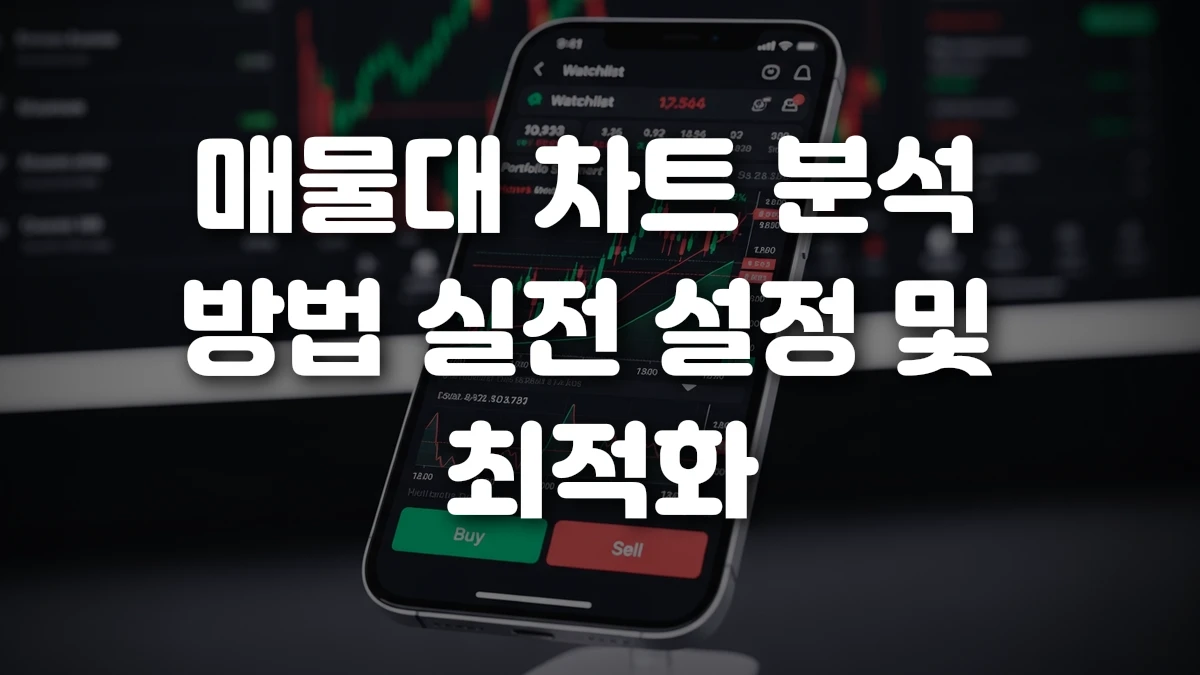 매물대 차트 분석 방법 실전 설정 및 최적화
