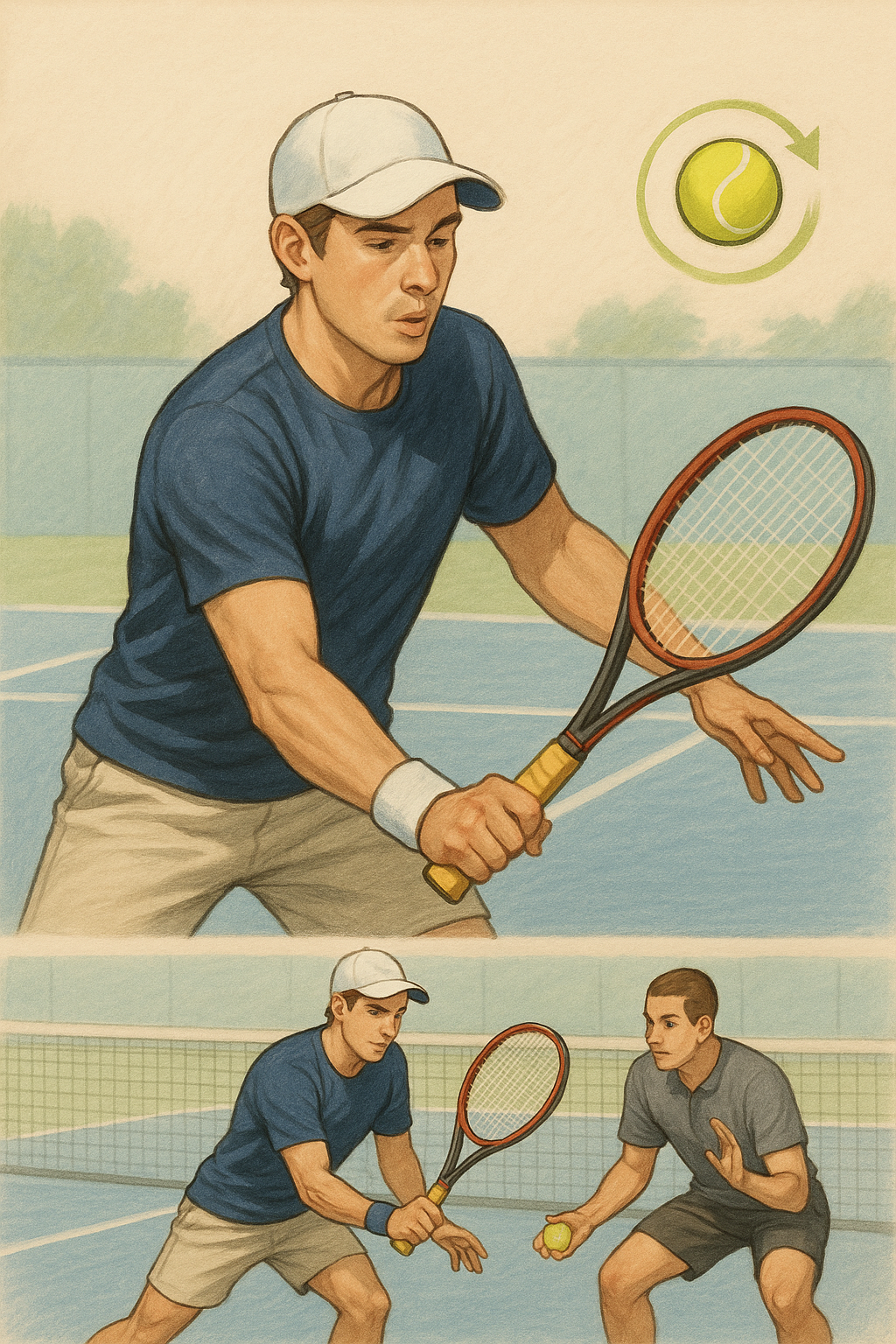 테니스 톱스핀 포핸드 익히기 관련 사진