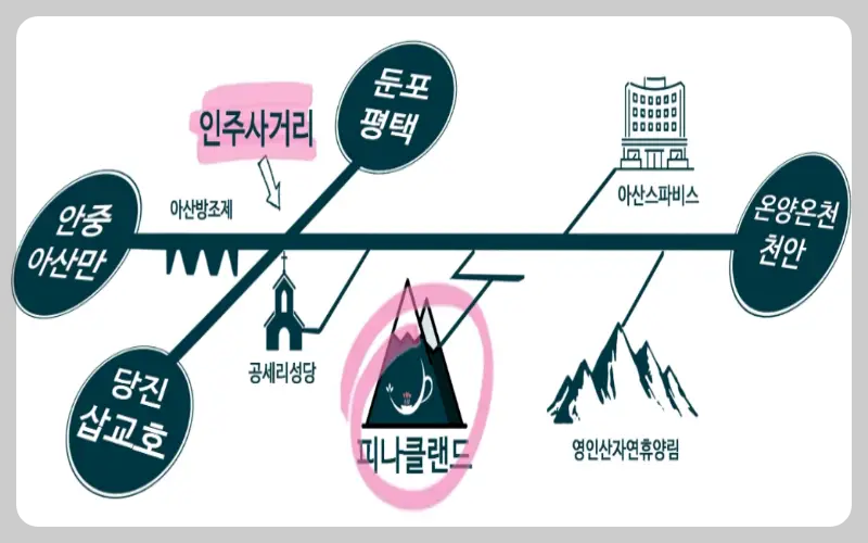 피나클랜드 불꽃축제 가는 길