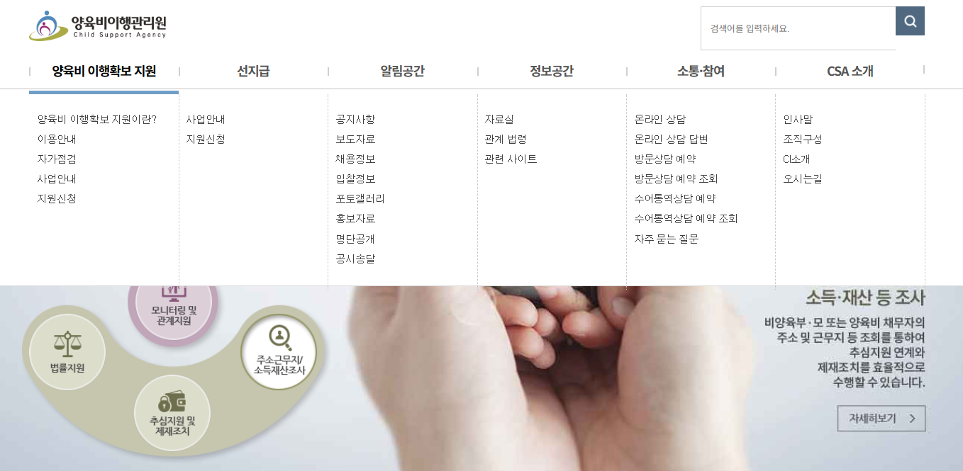 양육비 선지급제 신청방법