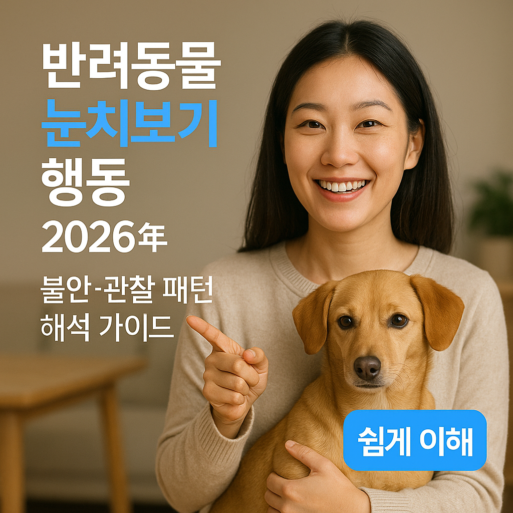 반려동물 눈치보기 행동 2026년 | 불안·관찰 패턴 해석 가이드