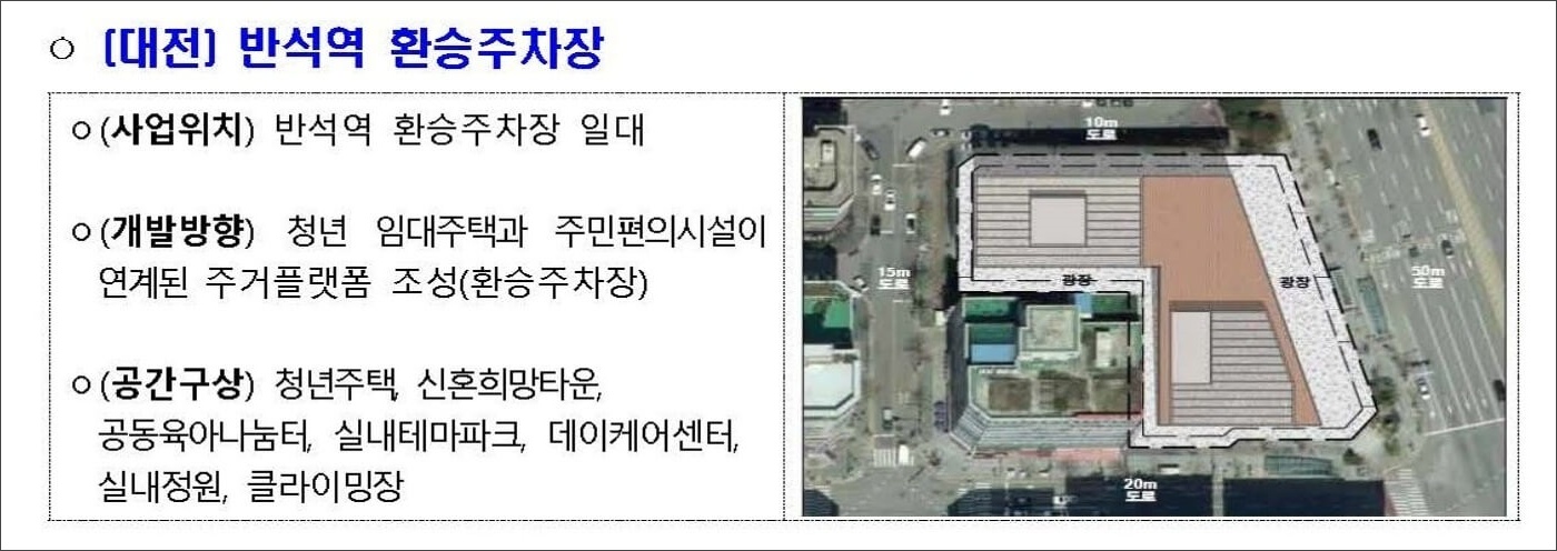 대전 반석역 환승주차장