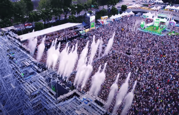 워터밤 행사 모습