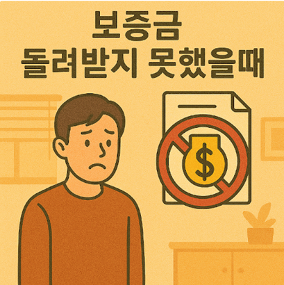 보증금돌려받지못했다면