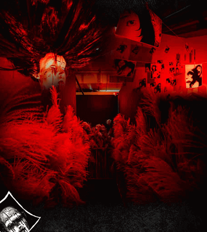 이토 준지 호러하우스 전시구성 A: 복수의 마을