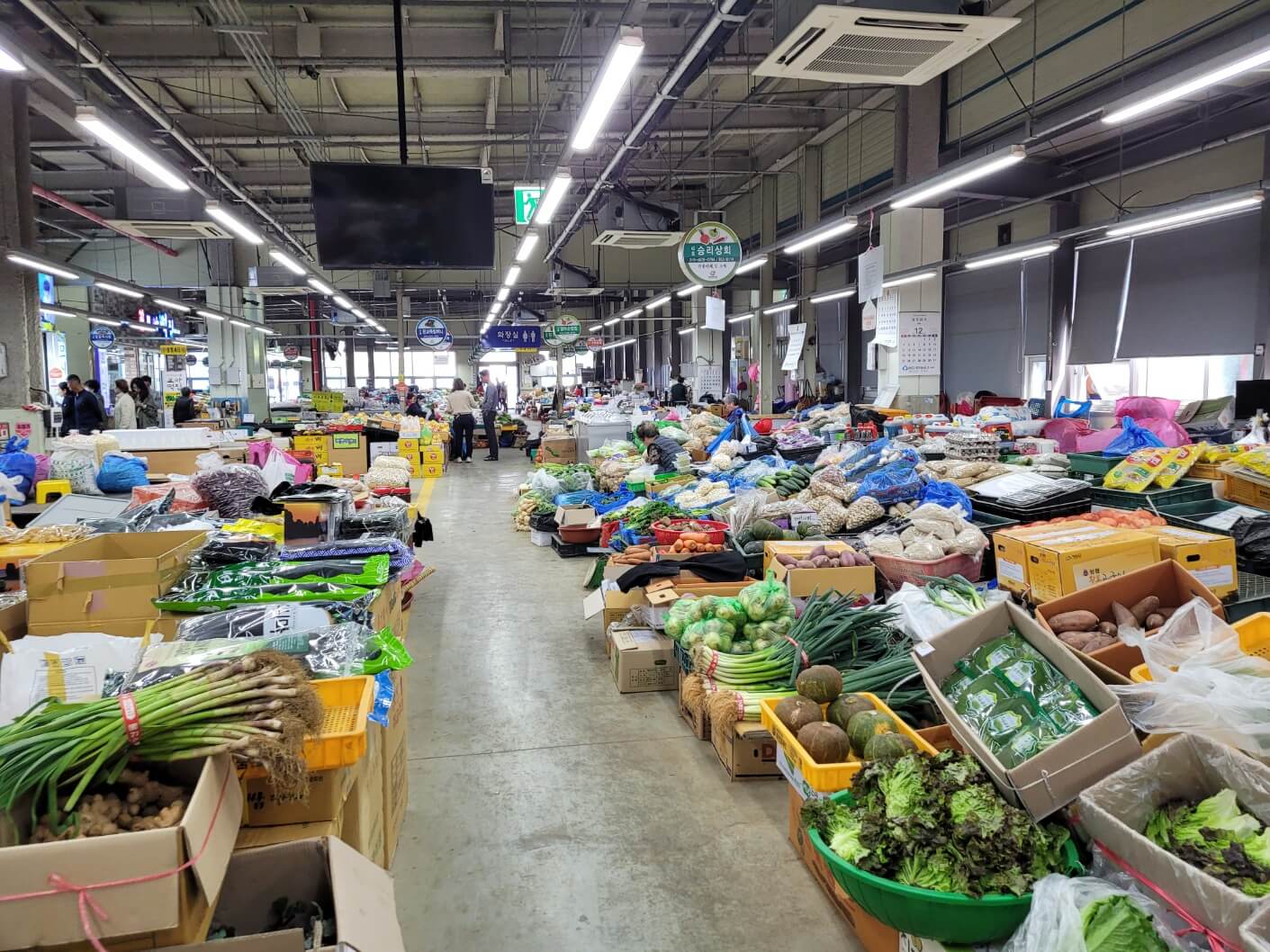 농산물시장내부
