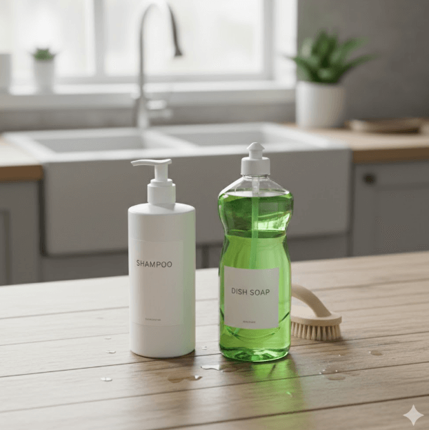 샴푸와 주방세제 사진