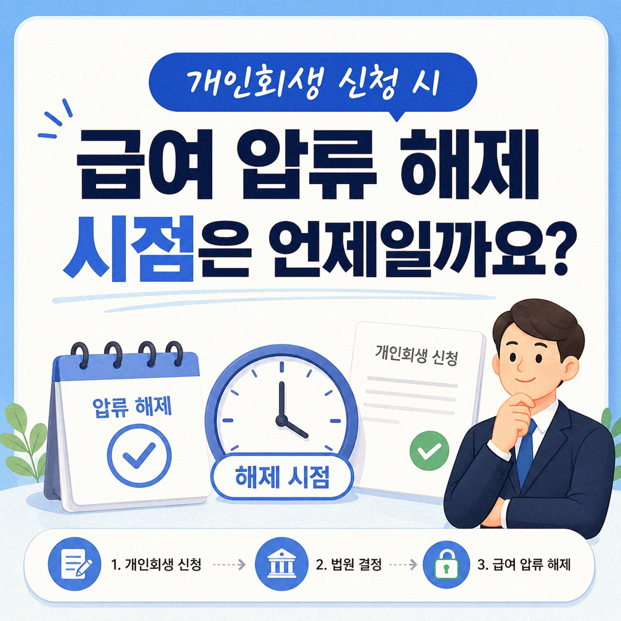 개인회생 신청하면 급여 압류 풀리나요?