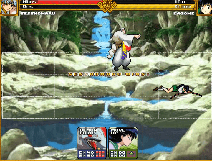 이누야샤-플래시게임-종료-화면