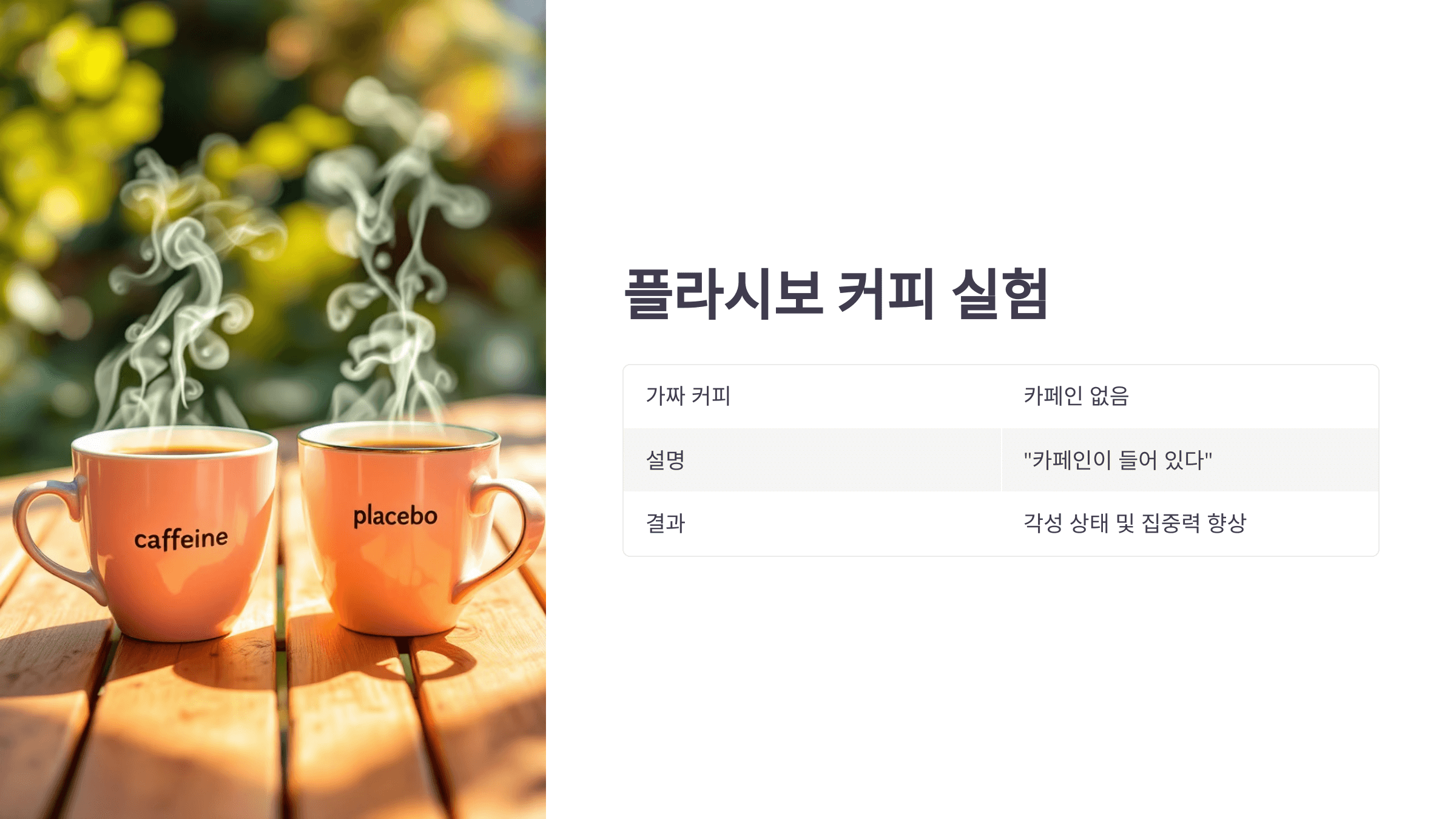 플라시보 효과와 관련된 사진입니다.