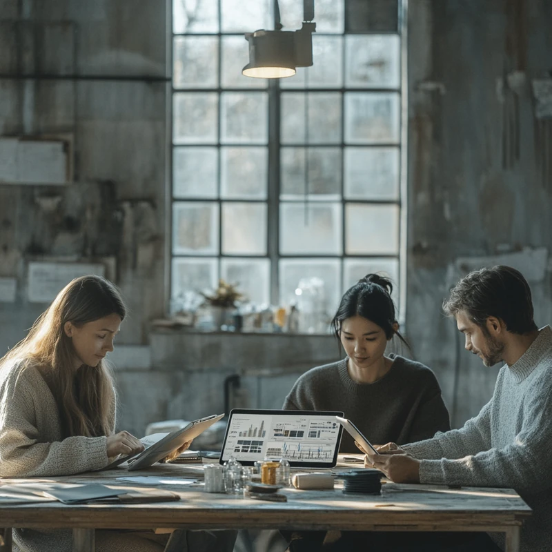 퇴직연금 자산배분에서 신재생에너지 ETF를 활용해 전문가들이 최적의 투자전략을 협의하고 있으며, 효율적인 자산운용과 미래가치 극대화를 위한 맞춤형 이점이 강조됩니다. 협력을 통한 전략 수립과 신재생에너지 투자 다각화를 표현합니다.