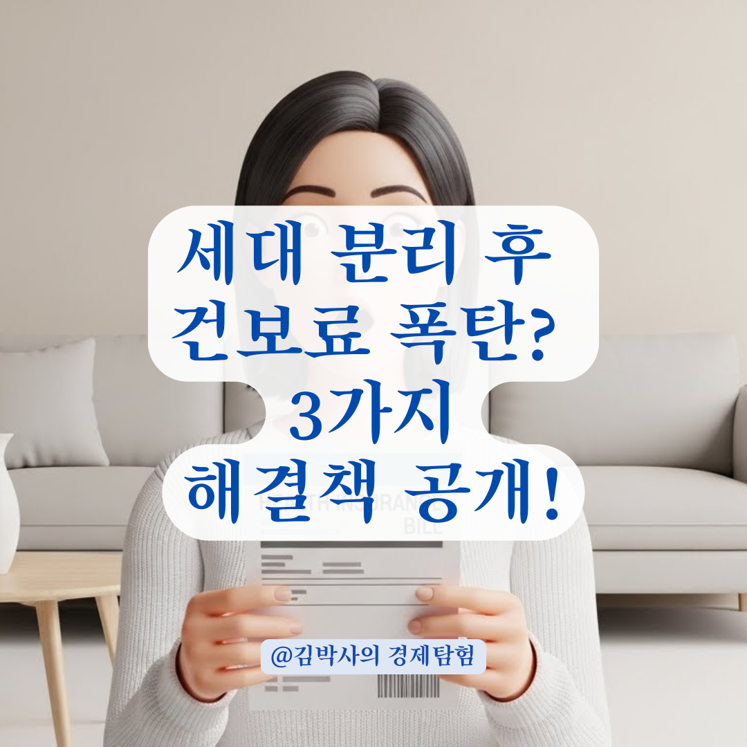 세대 분리 후 날아온 건강보험료 폭탄, 추징금 피하는 완벽 가이드