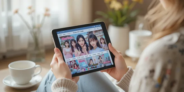 미스트롯4 방송일정 확인하는 팬의 모습