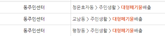 대형폐기물인터넷신고