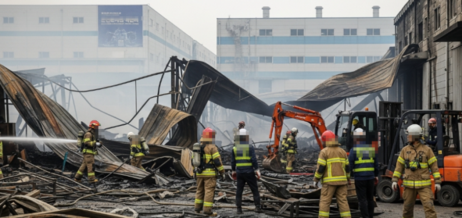 이천시 화재청소 모습