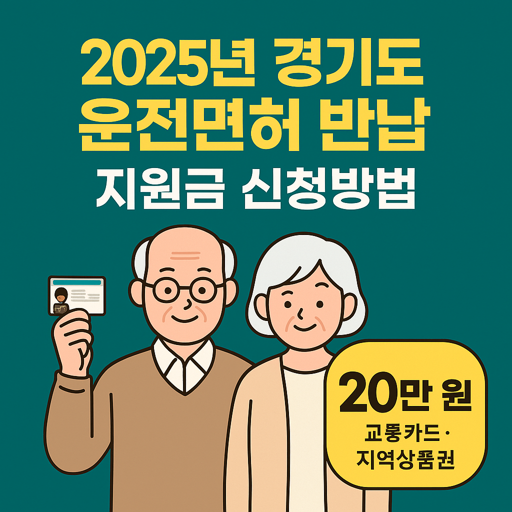 운전면허 반납지원금 신청방법