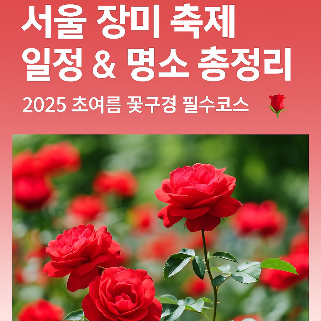 서울 장미축제 일정, 명소 정보 썸네일 이미지