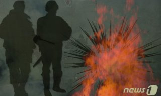 원인은 교육용 폭탄 이상 폭발 추정