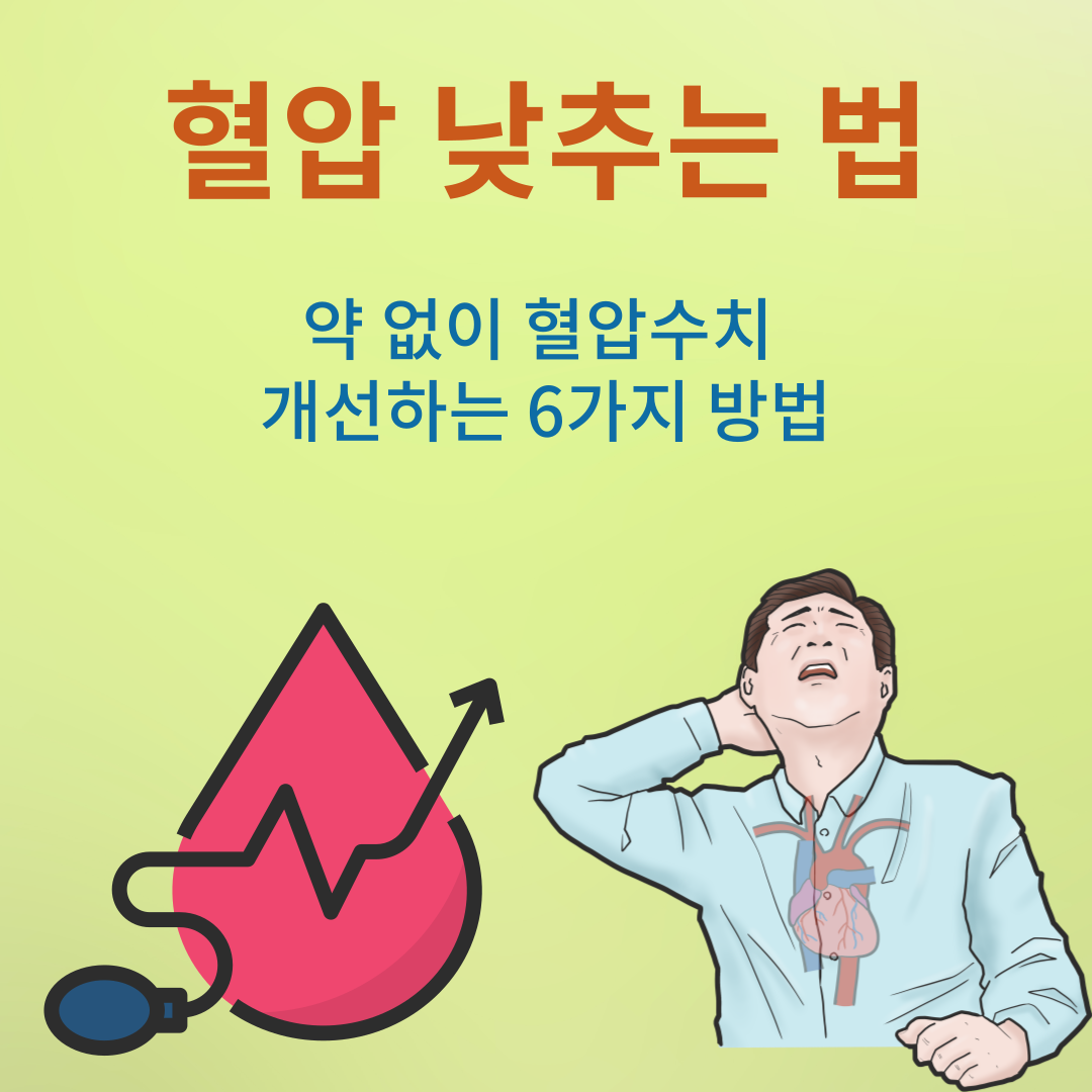 혈압 낮추는 법