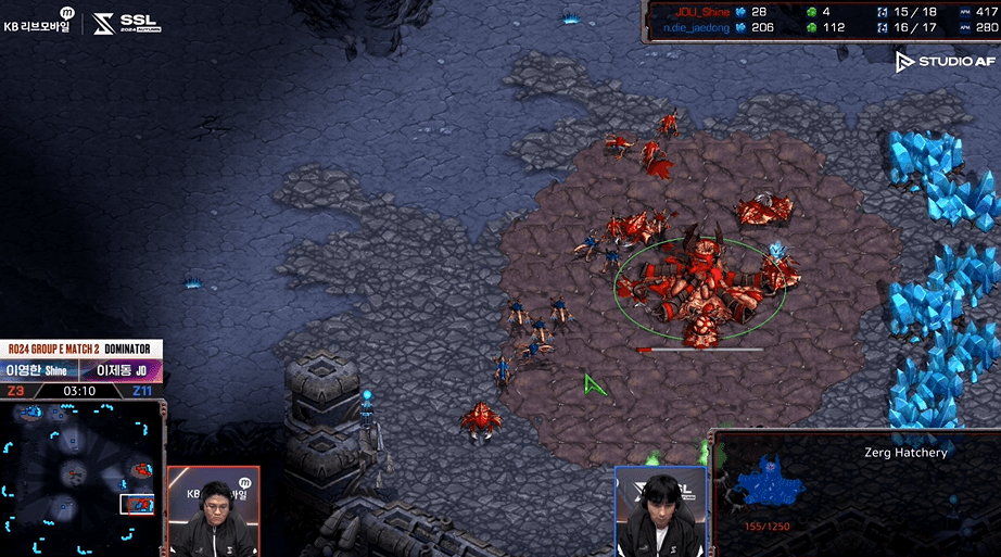 SSL 스타리그 24강 E조 2경기 저글링